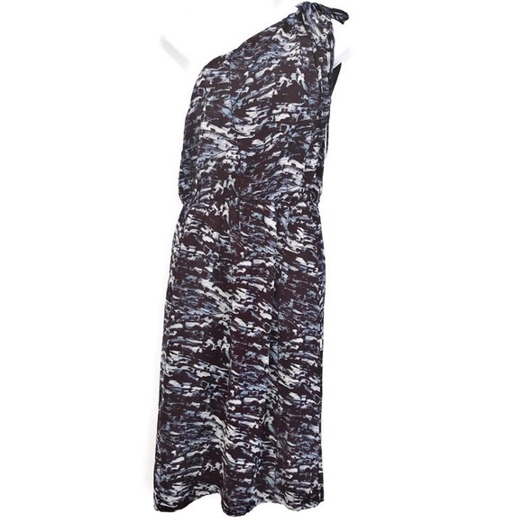 Rachel Comey Single Shoulder Silk Dress | 8 - Picture 2 of 7